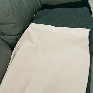 set of 3 philosophy pencil skirts . all size 4 .